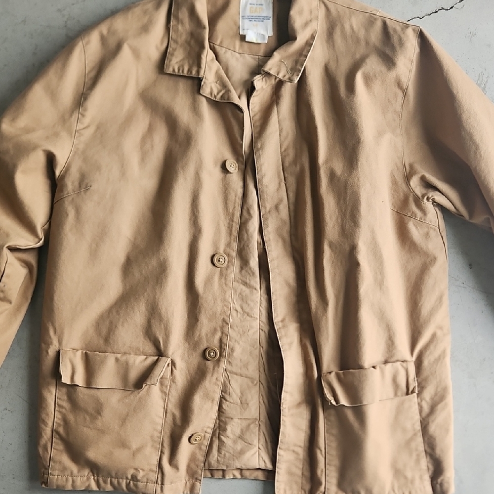 GAP Tan Utility Jacket for Men Vintage - Picture 2 of 9
